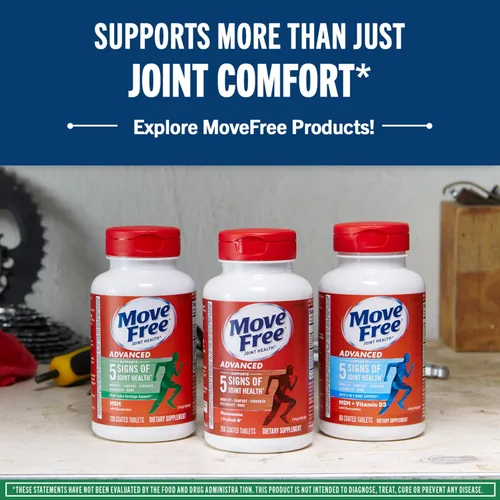 Vista 6 de Move Free Suplemento avanzado de glucosamina, condroitina y MSM para el apoyo de las articulaciones, apoya la movilidad, comodidad, fuerza