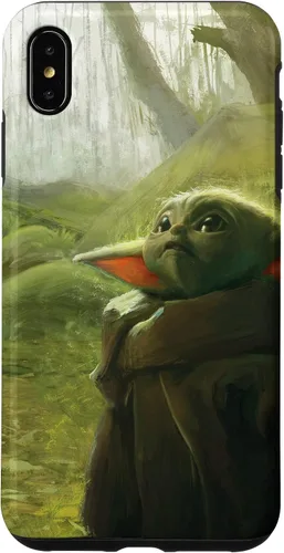 Vista 11 de iPhone 16 Star Wars The Mandalorian The Child Grogu in the Forest Art Case