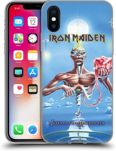 Vista 154 de Head Case Designs Funda de gel suave con licencia oficial de Iron Maiden Brave New World, compatible con Apple iPhone 7 Plus/iPhone 8 Plus Nuevo