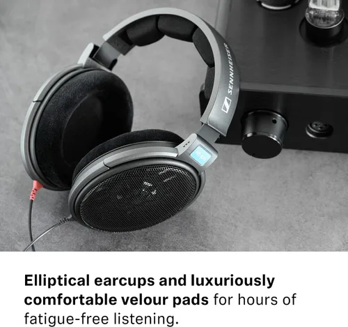 Vista 11 de Audífonos profesionales abiertos Sennheiser HD 600, Negro