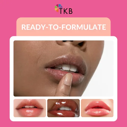 Vista 9 de Base para brillo de labios TKB (Flexagel M) Hidratante, alto brillo, cristalina, vegana y libre de crueldad Fabricada en Estados Unidos.
