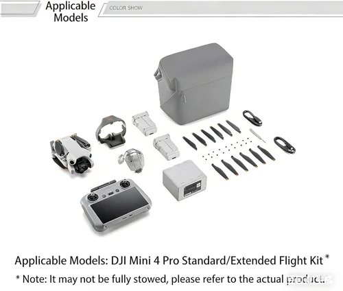 Vista 3 de Funda rígida para DJI Mini 4 Pro, funda protectora impermeable IP67 con espuma personalizada para DJI Mini 4 Pro, caja de almacenamiento de viaje