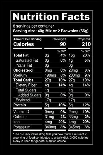 Vista 3 de TruEats Brownie Mix: Bajo índice glucémico, rico en proteínas y fibra, sin gluten ni granos, apto para diabéticos, apto para veganos, sin lácteos, a