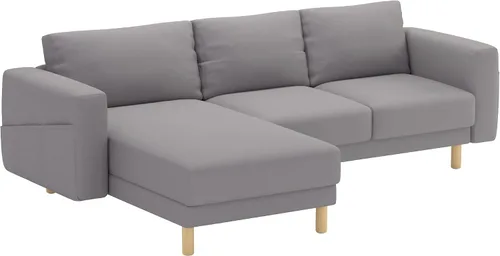 Vista 6 de Asiento duradero de tres o dos (3 o 2) con funda de sofá de repuesto por encargo compatible con IKEA Norsborg - Funda para sofá esquinero seccional