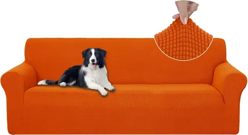 Vista 71 de U-NICE HOME Funda para sofá biplaza elástica, cubierta para sofá, funda para sillón, protector de muebles para sofá con 2 cojines, funda para sofá