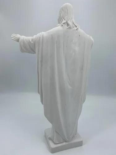 Vista 7 de THE FAITH GIFT SHOP Estatua Blanca del Sagrado Corazón de Jesús Montmatre Made in Italy/Estatua Blanca del Sagrado Corazon de Jesus Hecha en Italia