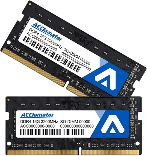 Vista 8 de Acclamator DDR4 RAM 16GB Kit (2x8GB) 3200MHz PC4-25600 CL22 1.2V Unbuffered Non-ECC SODIMM 260-Pin Laptop PC Computadora Módulo de memoria RAM