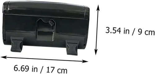Vista 7 de DOITOOL 2 piezas de papel de estaño cortador de peluquería Abs protección del medio ambiente Material Mini, Negro