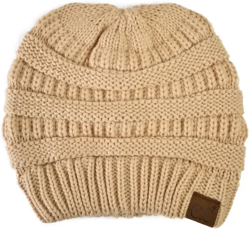 Vista 260 de C.C Trendy Warm Chunky Soft Stretch Cable Knit Beanie