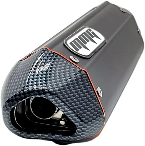 Vista 3 de MMG Exhaust System Muffler, GY6 125cc/150cc, Black Finish