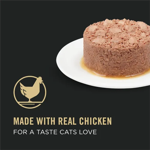 Vista 2 de Plan alimento Purina Pro húmedo para gatos, en lata, 24