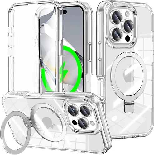 Vista 125 de Funda para iPhone 16 con protector de pantalla-Lotus A25