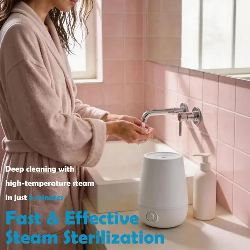 Vista 4 de Vaporizador esterilizador de copa menstrual, 3 en 1 para limpia, seca y almacena tu taza de menstruación, sin fugas, 99.9% limpio, adecuado