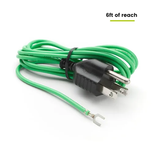 Vista 6 de TRUE CABLE Adaptador de cable de extensión de conexión y conexión a tierra para panel de conexión Ethernet blindado, enchufe NEMA 5-15P de 3