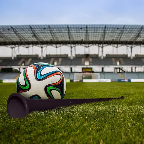 Vista 3 de Windy City Novelties Cuerno de estadio plegable - 28" - Negro
