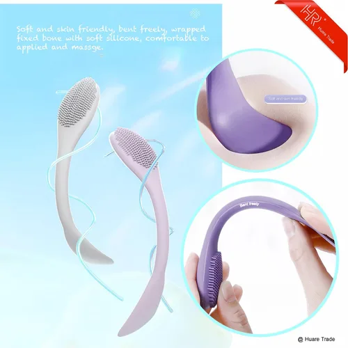 Vista 4 de Huare Technology - Aplicador de máscara facial de silicona, 3 unidades, pinceles para máscara facial para barro, arcilla, máscara mixta de carbón