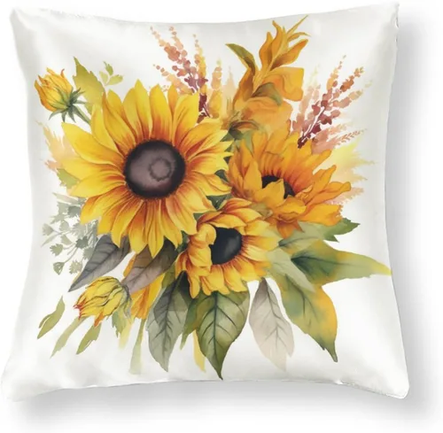 Vista 12 de Fundas de cojín de satén elegantes, decorativas florales burdeos, suaves y lujosas, elegantes fundas de almohada de terciopelo floral para sofá