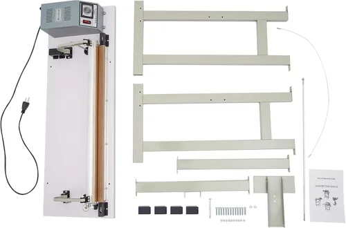 Vista 5 de Máquina de sellado térmico de pedal de pie,Máquina de sellado de bolsas de plástico de 22.83", Máquina de sellado térmico de 110V 850W para uso