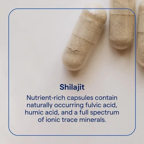 Vista 2 de Trace Minerals Shilajit Cápsulas - Suplemento Shilajit para el bienestar diario - Apoyo a la inmunidad - Energía, salud cerebral y apoyo a