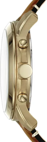 Vista 2 de Fossil - Reloj de cuarzo para hombre de acero inoxidable y cuero color negro talla única