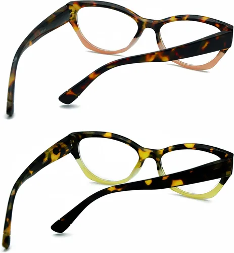 Vista 4 de Cateye - Gafas de lectura para mujer, con bloqueo de luz azul, con bisagra de resorte