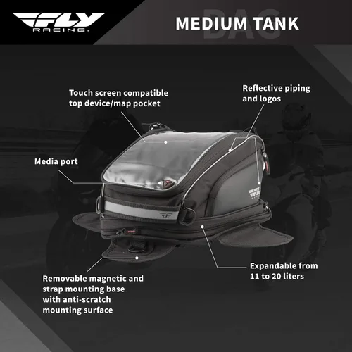 Vista 2 de Fly Racing Bolsa de tanque mediana