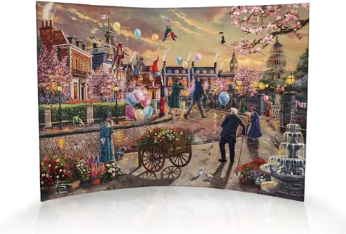 Vista 31 de Disney Brave - Thomas Kinkade Studios - Impresión fotográfica acrílica curvada de 10 x 7 pulgadas - Decoración independiente - Coleccionable