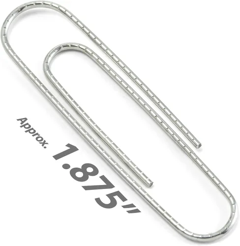 Vista 2 de Officemate 99915 - Pinza gigante antideslizante, 1000 clips (10 cajas de 100 cada una)