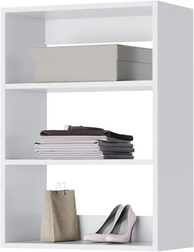 Vista 8 de Modular Closets Vista Collection - Unidad organizadora de armario integrada de madera con torre corta (gris, 18 pulgadas de ancho)