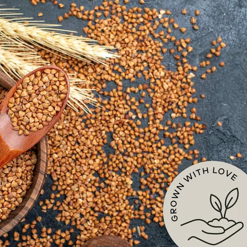 Vista 4 de Granos de trigo sarraceno orgánico a granel - Cereal Kasha de trigo