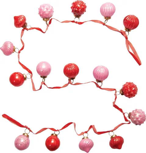 Vista 13 de Creative Co-Op - Guirnalda ornamental de cristal de mercurio en relieve plateado antiguo (XC5496)