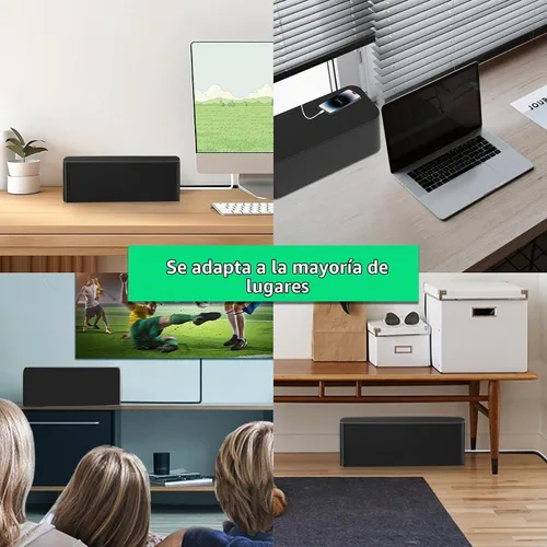 Vista 7 de Caja organizadora de cables, organizador de cables para regletas de alimentación, protector de sobretensiones, cable de extensión y gestión