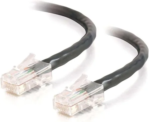 Vista 127 de C2G 24494 Cable cruzado Cat5e - Cable de conexión de red sin blindaje sin arranque, naranja (3 pies, 3.0 ft)