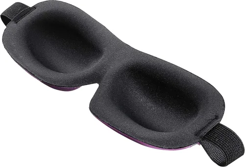 Vista 2 de Bucky 40 Blinks Máscara de Ojos Sin Presión para Viajes y Sueño, Blue Atlas, Talla Única