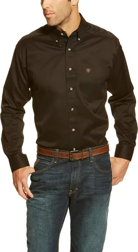 Vista 2 de ARIAT Camisa de sarga con logotipo del equipo para hombre