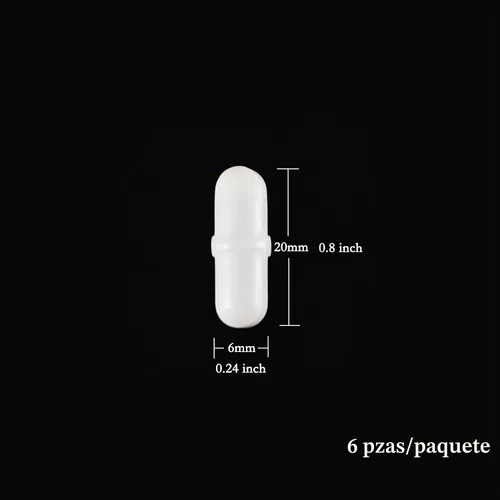 Vista 3 de LABALPHA Barra agitadora magnética de PTFE, barra de agitación magnética de 0.787 in/0.78 pulgadas
