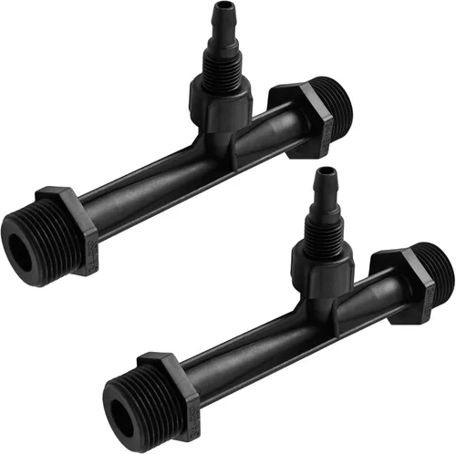 Vista 8 de 2 inyectores de fertilizante Venturi de 1 pulgada, tubo mezclador de riego de plástico negro, dispositivo de sistema de agua agrícola para jardín