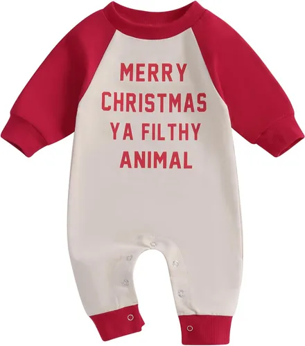 Vista 36 de FYBITBO Ropa de bebé niño niña Santa manga larga mono mameluco recién nacido primera Navidad traje de una pieza