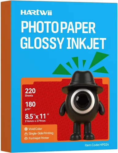 Vista 11 de 100 hojas de papel fotográfico brillante de doble cara, grueso, de alta calidad, 8.5 x 11 pulgadas, 10.58 oz/m², 80 libras, solo para impresora