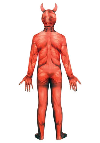 Vista 2 de Demonio Diablo Malvado Aterrador para Niños con Ojos Luminosos Multicolor