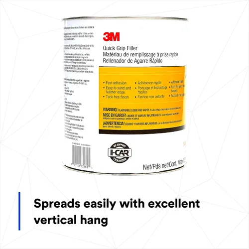 Vista 5 de 3M Relleno de agarre rápido 33181, resistente a las manchas, sin pegajosidad, duradero, 1 galón