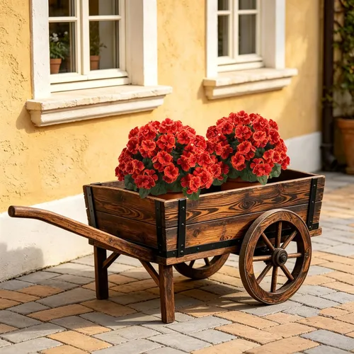 Vista 6 de 2Pcs Artificial Fall Flowers for Outdoors Fake Geranium Plant Topiary Balls