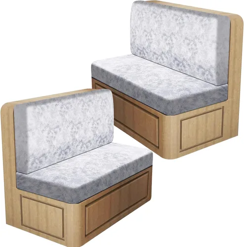 Vista 84 de ANARACHON Fundas de cojín elásticas con aspecto de cuero para caravana, fundas de cojín para asiento de cabina de caravana