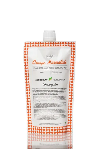 Vista 2 de Sujeta y refresca con el definidor de rizos de semillas de lino y aloe de mermelada de naranja y refresco de sangría