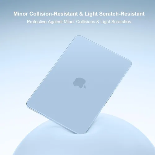 Vista 3 de MOSISO Compatible con MacBook Neo Case 13 pulgadas 2026 A3404 A18 Pro Chip Azul (Air Blue)