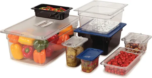 Vista 11 de Carlisle FoodService Products 3058360 Smart Lid Tapa de polietileno de noveno tamaño, azul oscuro, 6.8 x 4.3 x 0.5 pulgadas, 1.28 onzas