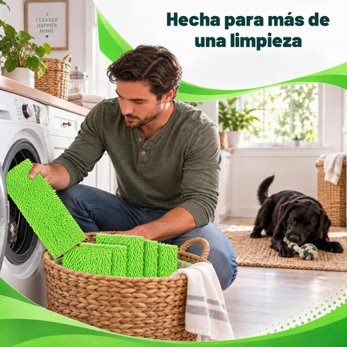 Vista 6 de UNIMADE Almohadillas de microfibra reutilizables compatibles con Swiffer