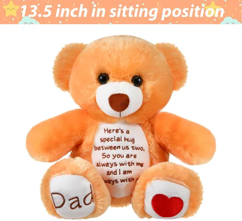 Vista 4 de Liliful Osos de condolencia para niños y niñas, regalo conmemorativo de la pérdida de papá, regalo de condolencias, oso afligido por condolencias