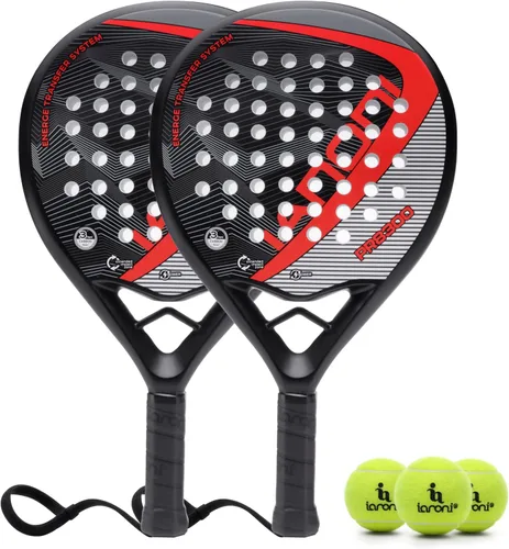 Vista 17 de Pala de pádel Superficie de Fibra de Carbono con núcleo de espuma EVA Memory Flex Pala de pádel ligera