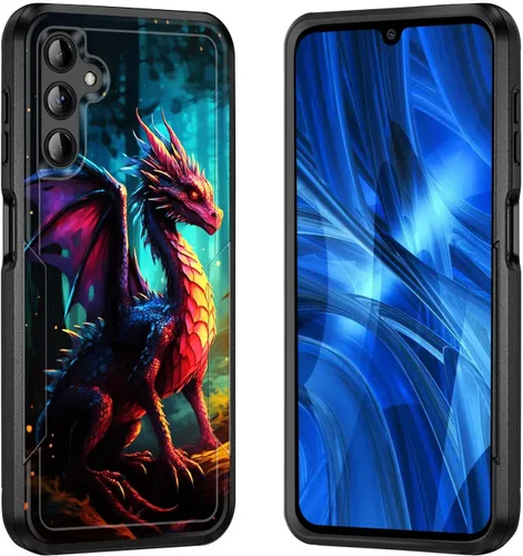 Vista 131 de para Galaxy A15 5G - Funda, [Prueba de caída de grado militar] Funda protectora resistente a golpes de uso pesado y resistente para Samsung Galaxy